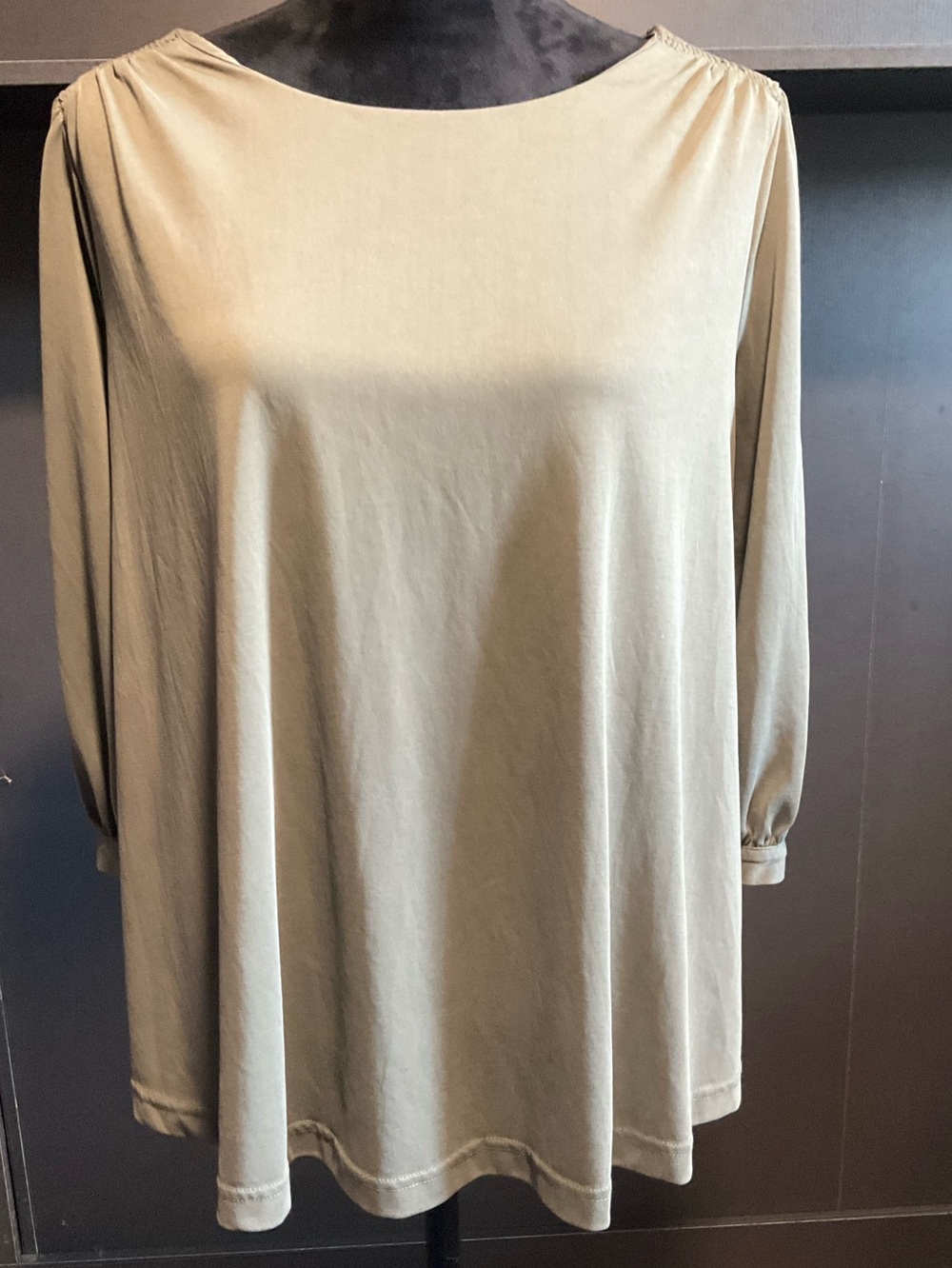 Isabel Maternity medium olive long sleeve top